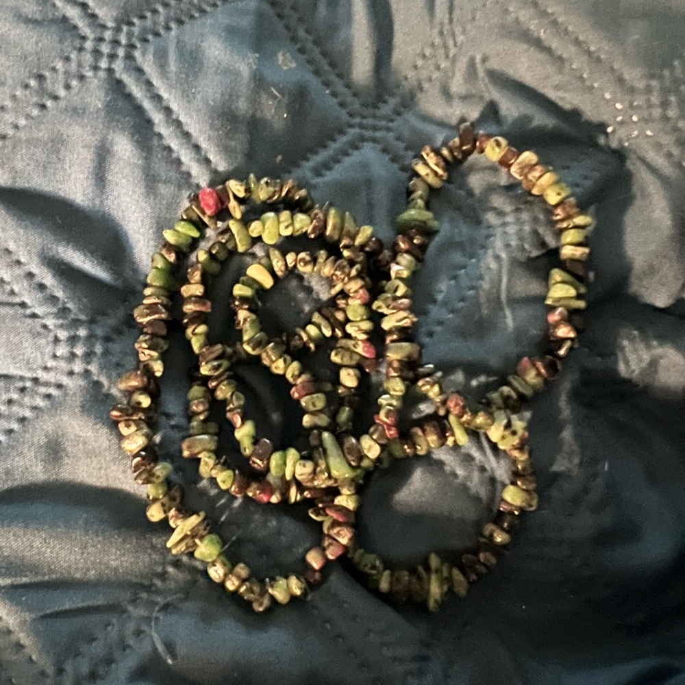 🧚‍♀️🧚‍♀️hand made natural stone necklace
